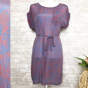 FRENCH CONNECTION Purple Scoop Neck Short Dress 6